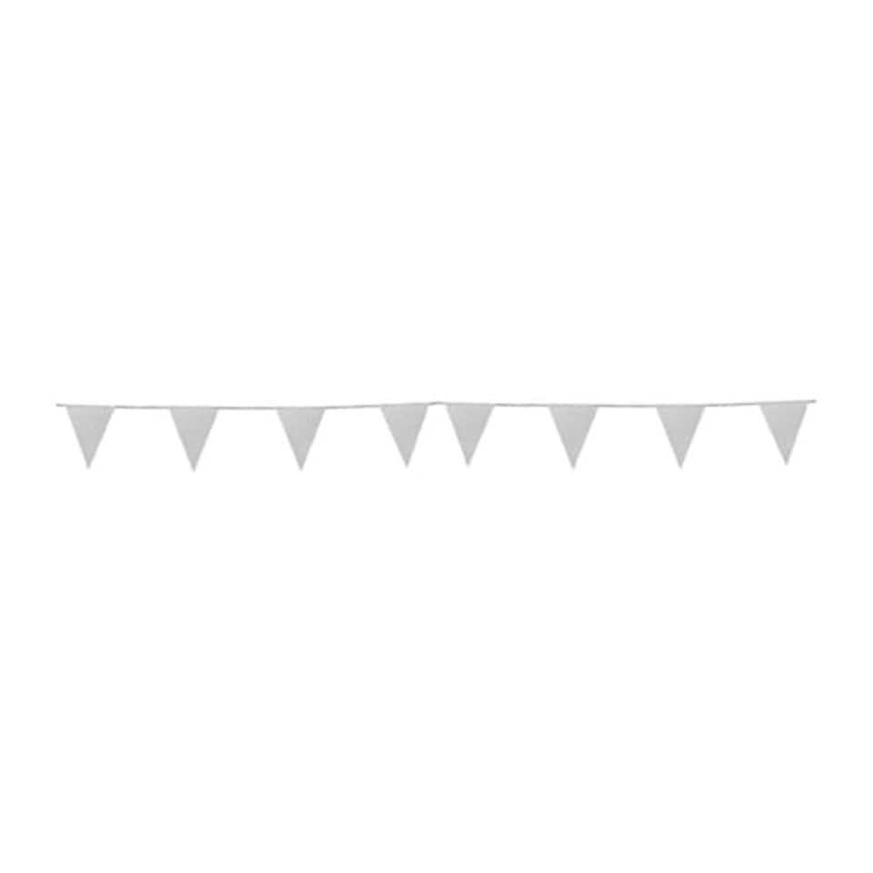 Silver Glitter Cardboard Pennant Bunting 6m