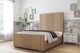 image 2 of Sloomy Harrington Latte Dumfries Bed Frame With Mattress With 50" Upholstered Headboard 5' King