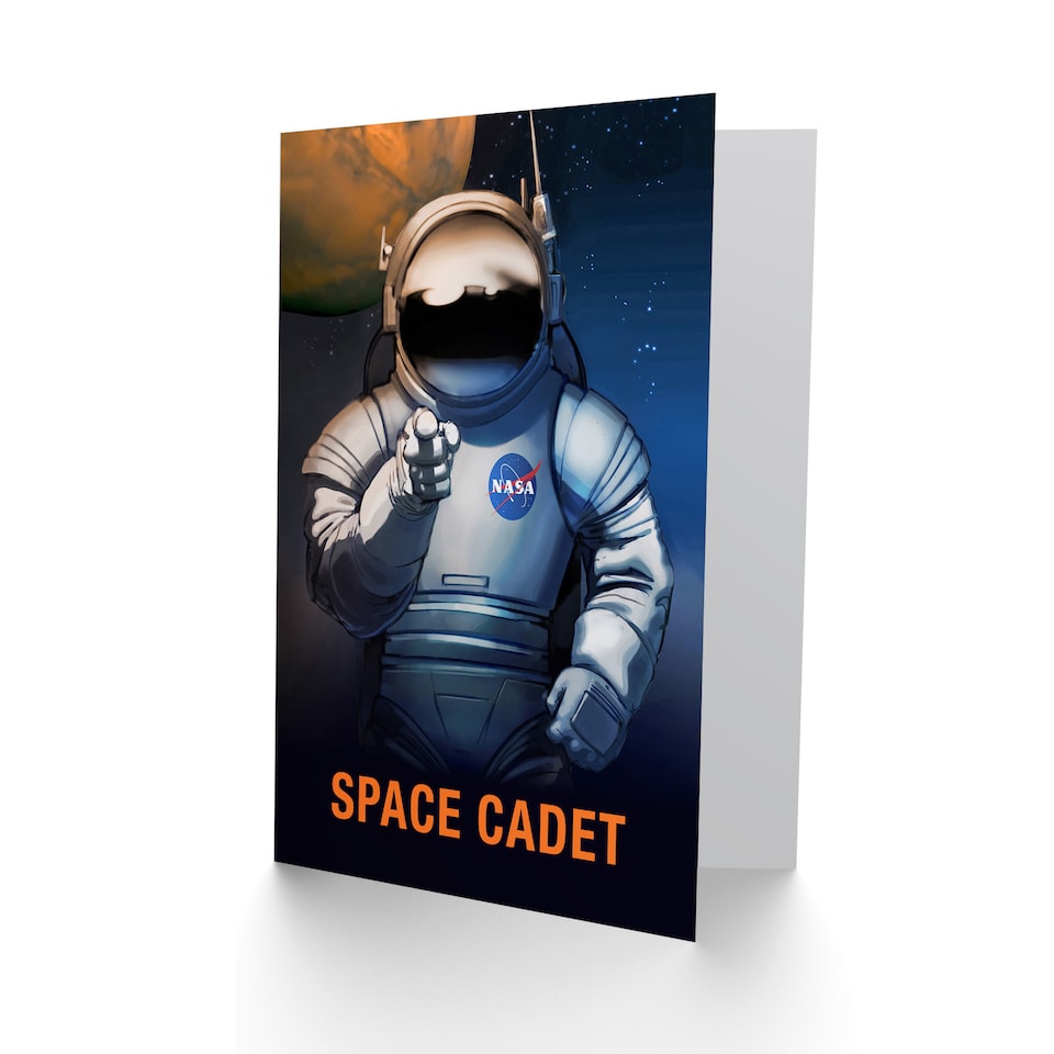 image 1 of Birthday Card Nasa Astronaut Space Cadet for Brother or Friend