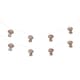 image 1 of ValueLights 10 x Battery Operated Outdoor Mushroom Rattan Garden String Lights
