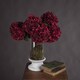 image 2 of Autumn Ruby Hydrangea Artificial Flower - Fabric/Plastic - L18 x W18 x H42 cm - Red - Single Stem