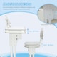 image 5 of HOMCOM Kids Desk and Chair Set Adjustable Height Study Table Set w/ Drawer 