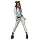 image 2 of Fever Womens/Ladies Miss Whiplash Mirror Holographic Catsuit - Silver - XS | Multi | XS