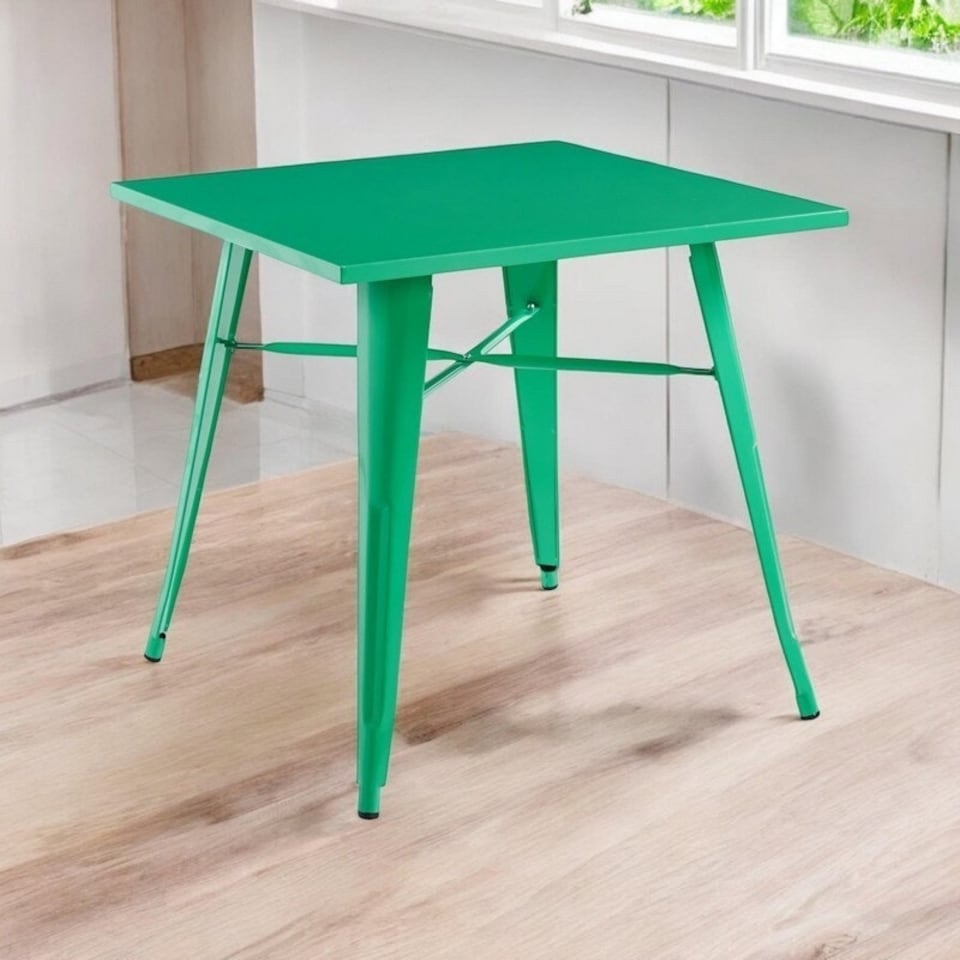 image 1 of Garden Bar Table - Metal - L80 x W80 x H76 cm - Green | Green