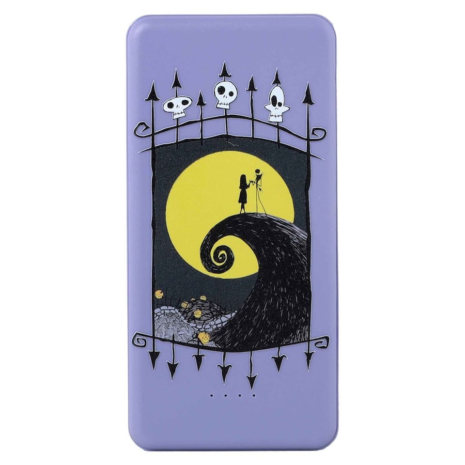 image 1 of Nightmare Before Christmas 10000Mah Power Bank Jack and Sally Spiral
