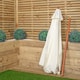 image 5 of Samuel Alexander 2.7m Outdoor Wooden Garden Parasol Sun Shade with Carry Bag in Cream