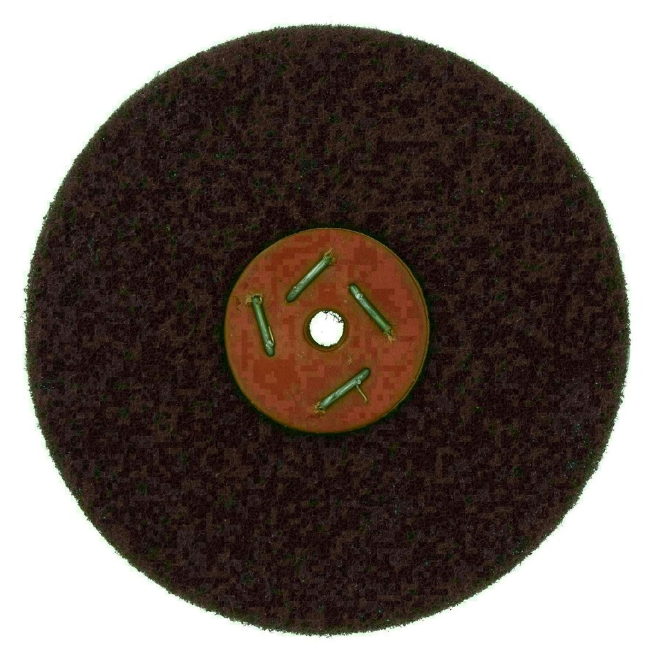image 1 of Medium Abrasive Scotch Mop Rust Paint Removal Remover Polishing 6" x 1 Row
