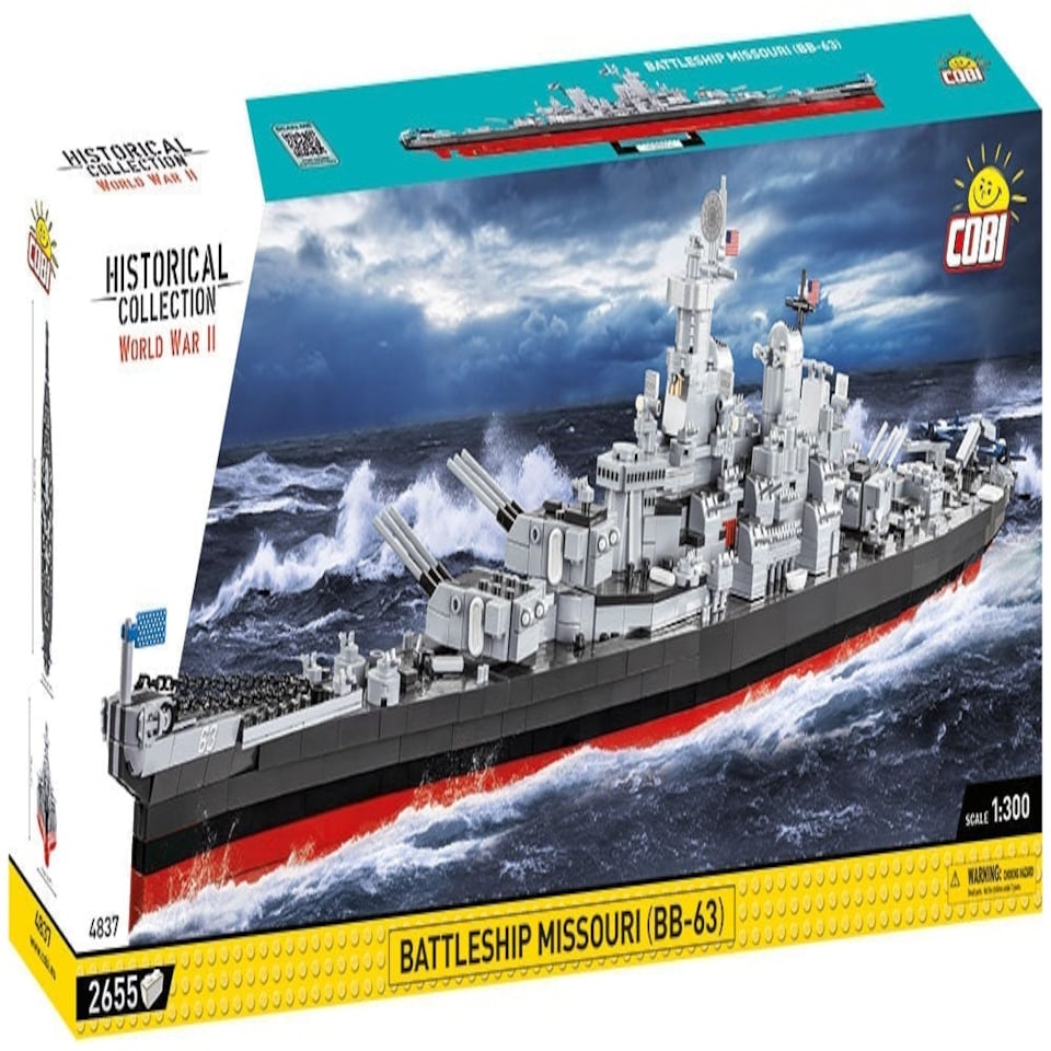 image 1 of Battleship Missouri brick model - COBI 4837 - 2640 Bricks