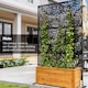 image 7 of Outsunny 6.5FT Metal Outdoor Privacy Screen Panel w Stand and Screws
