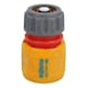 image 7 of 3 Way Garden Hose Pipe Coupler Connector Joiner + 3 Hozelock Quick Release Fittings 2pk