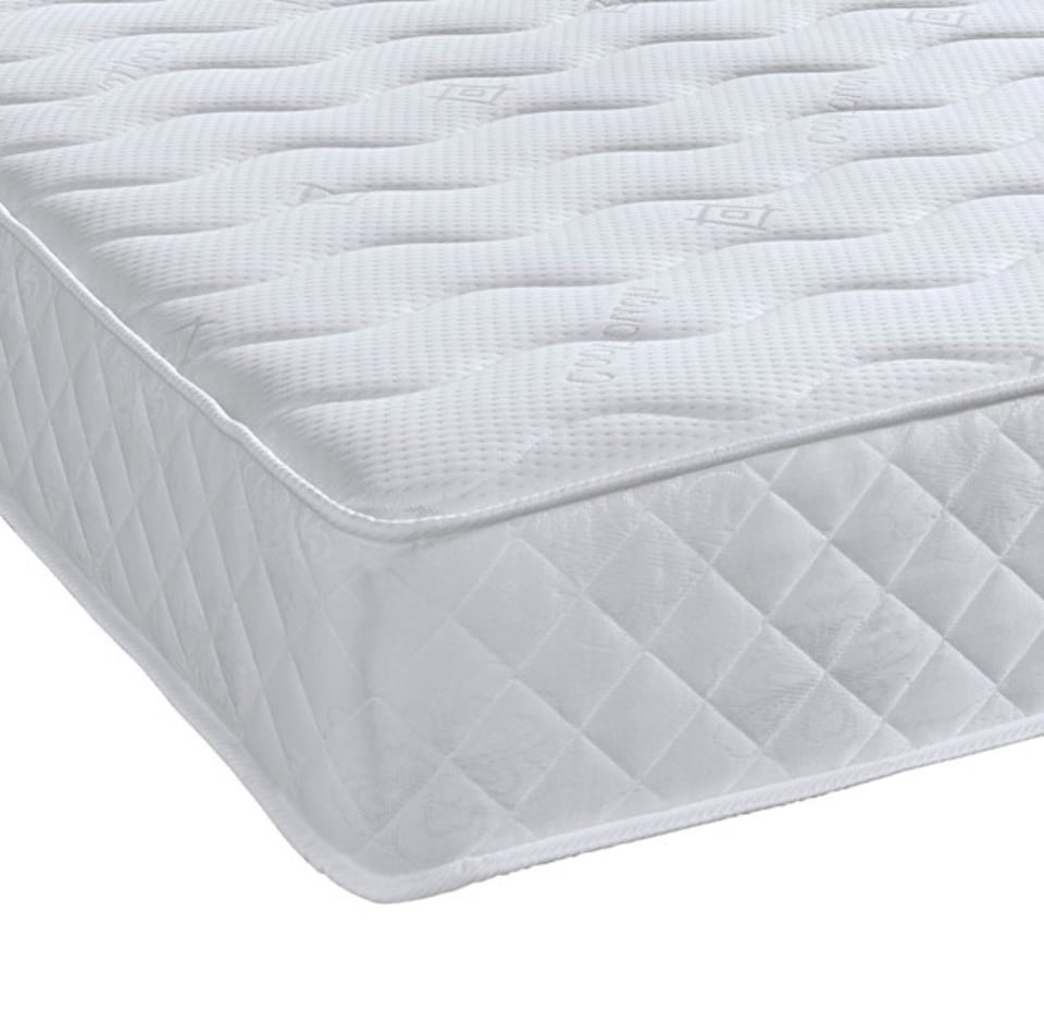 image 1 of Diamond Wave Innerspring Mattress - 9 inch Deep, Medium Comfort | White | European Single