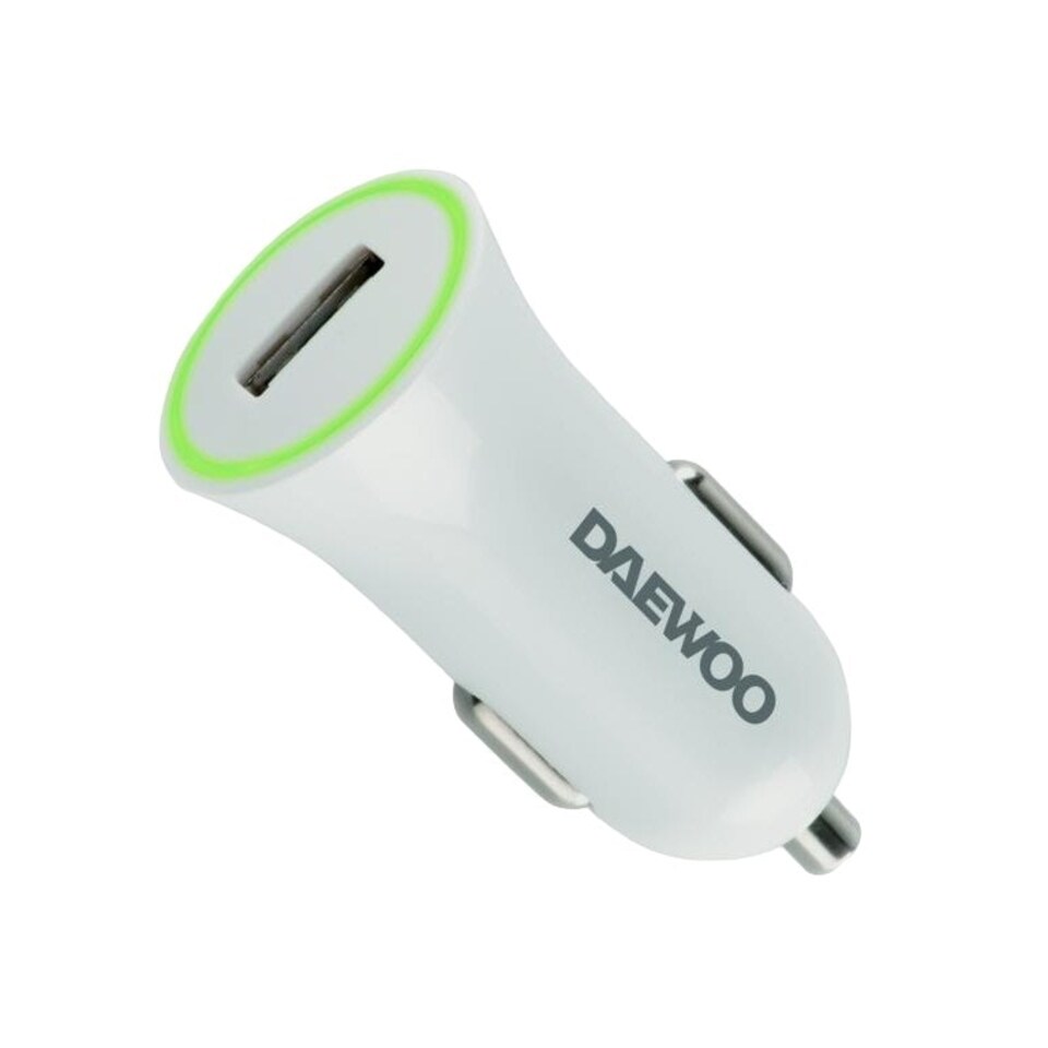 image 1 of Daewoo USB Car Charger - White - One Size