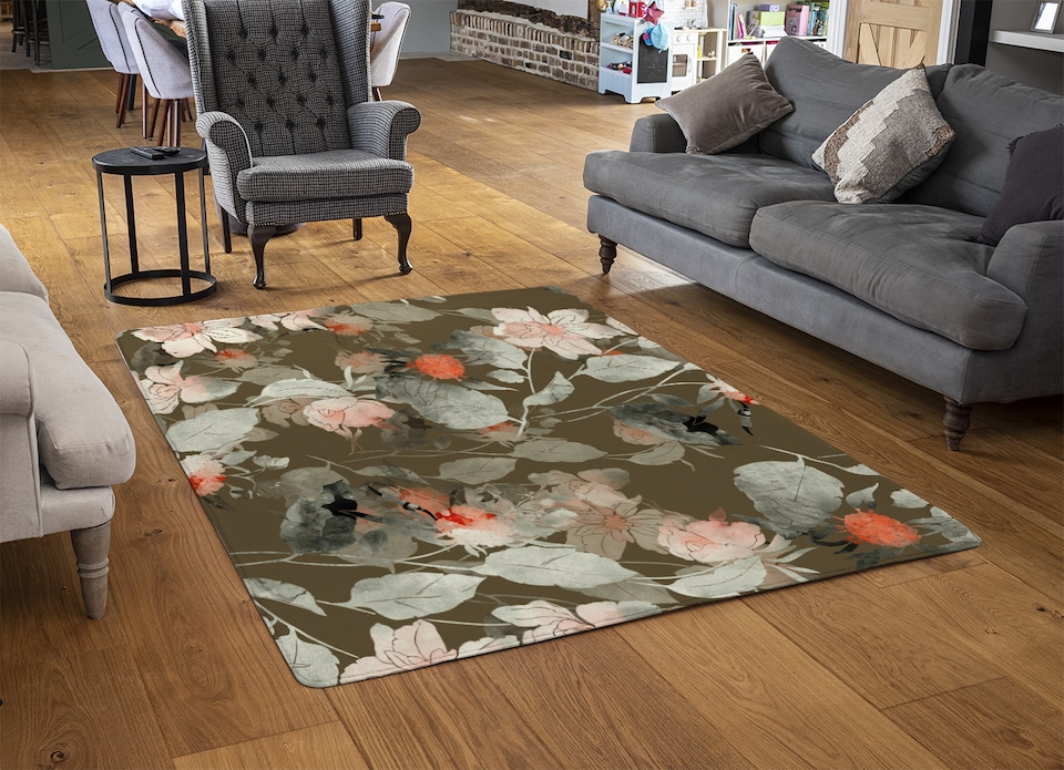 image 1 of Imprint Fantastic Paint Bouquet Rug | Multi