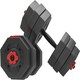 image 1 of Alivio Premium 20kg Adjustable Dumbbell & Barbell Set