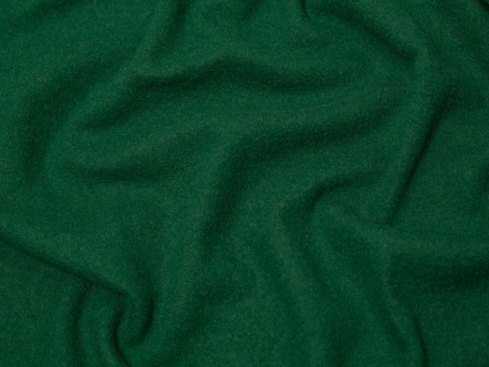 Minerva Core Range Green 100% Pure Boiled Wool Coating Fabric for Dressmaking, 140cm / 55" Wide - per metre