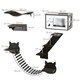 image 2 of PawHut Wall-Mounted Cat Tree, 5 Piece Cat Wall Shelves with House, Brown