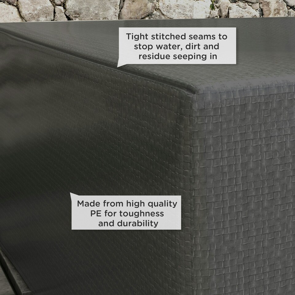 image 1 of Outsunny 235x190x90cm Large Patio Set Outdoor Garden Furniture Cover Grey