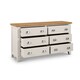 image 3 of Elegant 6 Drawer Wide Chest