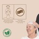 image 4 of Nilaqua No Rinse Shampoo Wrap the World's First Biodegradable Shampoo Cap Biodegradable Bamboo Waterless Hair Wash for Elderly Pleasant Fragrance Fresh Apple & Jasmine + Oatmilk & Honey 3pack