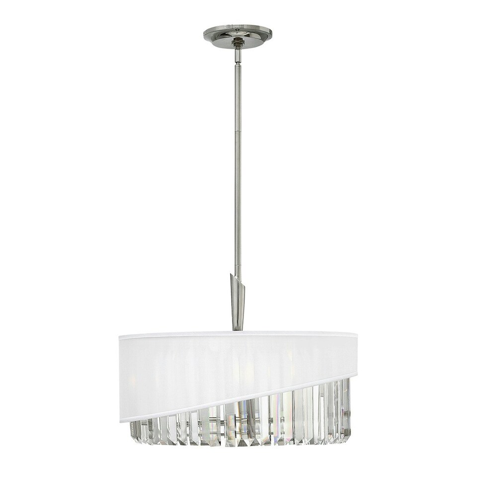 Gigi 3 Light Ceiling Pendant Polished Nickel, E14