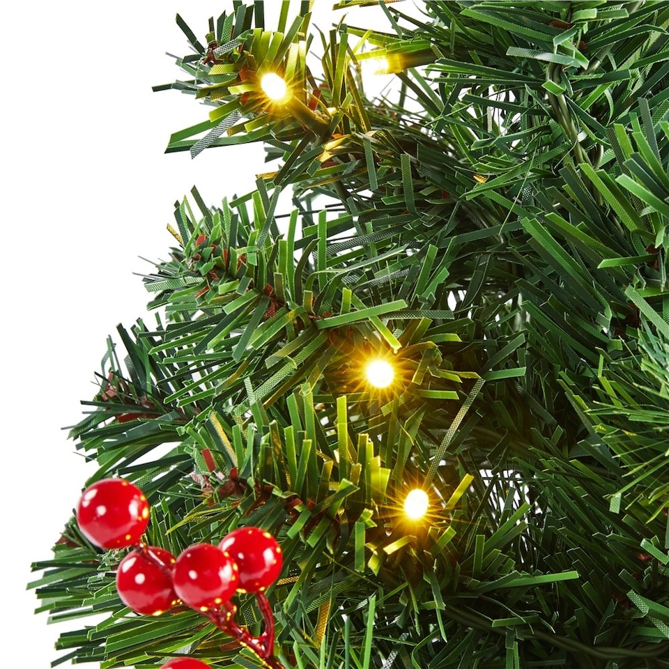image 1 of Yaheetech Tabletop Artificial Christmas Tree with LED Lights