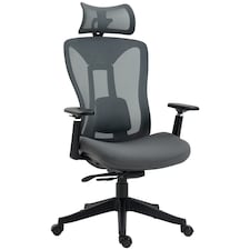 Vinsetto Mesh Office Chair for Home with Lumbar Support, 3D Arm