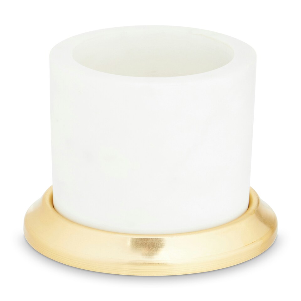 image 1 of Mako White Marble Tumbler