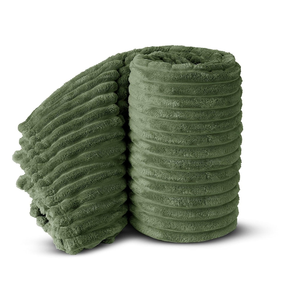 image 1 of Velosso Super Soft Chunky Cord Blanket Throw