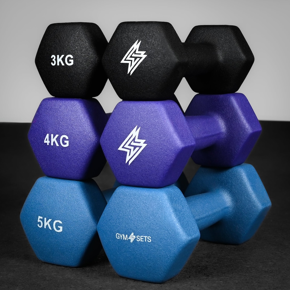 image 1 of GYM SETS Neoprene Dumbbell Pairs | 2x 3kg (Pair)