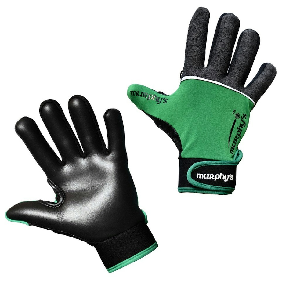 Murphys Childrens/Kids V2 Gaelic Gloves - Grey/Green/White - 6