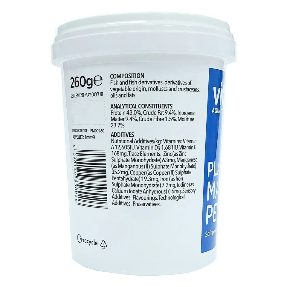 image 1 of Vitalis Platinum Marine Pellets XS (1mm) Multi