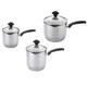 image 1 of Prestige Cook & Strain Saucepan Set, 3pce