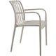 image 4 of Garden Chairs Alcudia - weather-resistant, durable and long-lasting plastic - Set of 6 Brown | Taupe