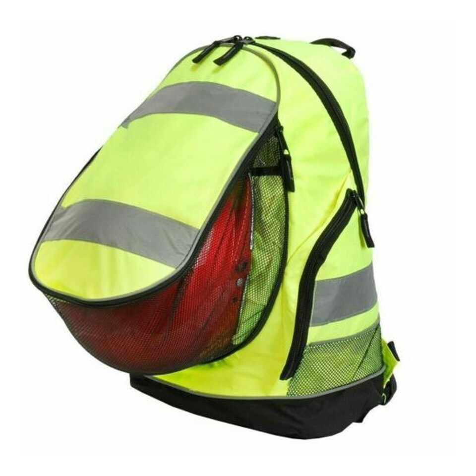 image 1 of Yoko London Hi-Vis Backpack - Yellow/Black - One Size