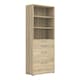 image 1 of Prima Bookcase 2 Shelves With 2 Drawers 2 File Drawers In Oak