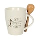 image 2 of Broomstick Runs on Coffee Mug and Spoon