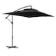 image 1 of Outsunny 3 m Cantilever Parasol with Cross Base, Crank Handle, 6 Ribs, Black