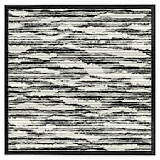 Grunged stripes (Picture Frame) Black | L