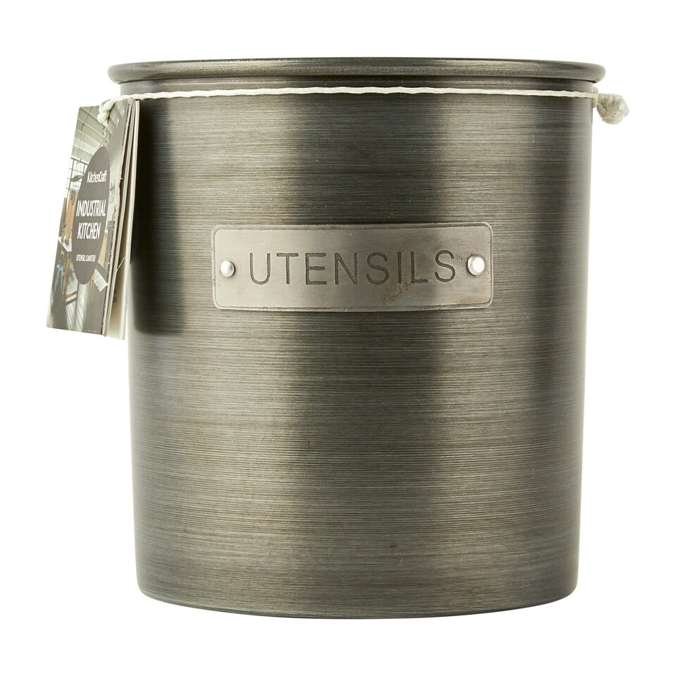 image 1 of KitchenCraft Utensil Holder Grey Metal