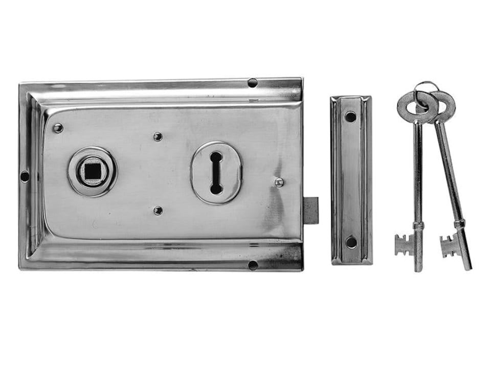 Yale Locks - P334 Rim Lock Grey Finish 156 x 104mm Visi