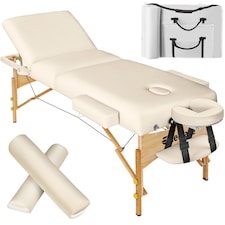3 Zone Massage Table Somwang with Bolster Set | Cream | beige | 1