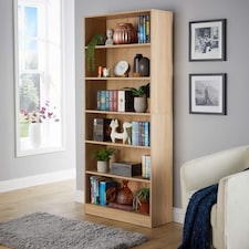 Bookcase Display Shelf Freestanding Book Storage Unit Home Living Room Furniture | Brown