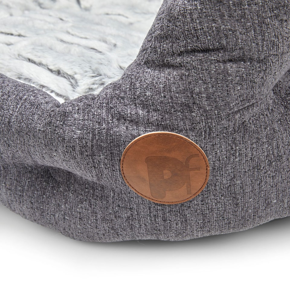image 1 of PETFACE SLATE GREY HIGH OVAL PET BED - LRG