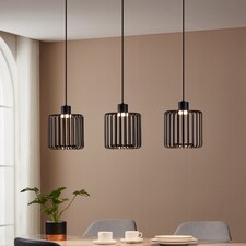 EGLO Ginestrone-Z Black Steel RGB 3 Light Pendant