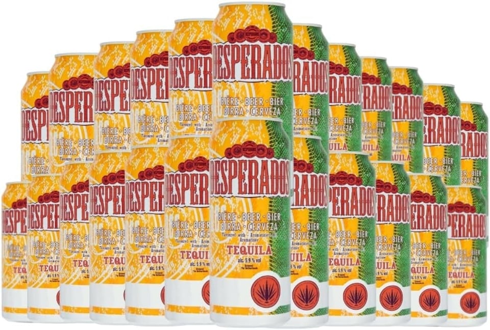 image 1 of Desperados Premium Tequila Flavoured Lager Beer case of 24 x 500ml cans