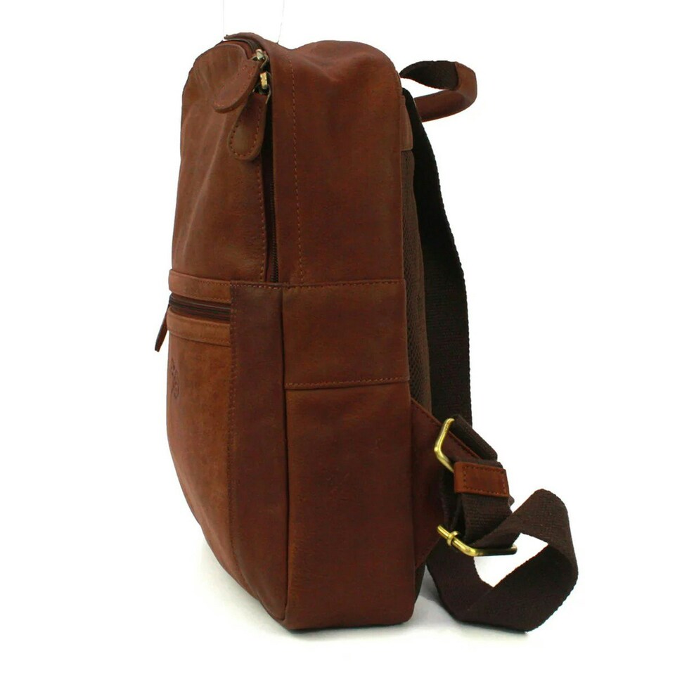 image 1 of Eastern Counties Leather Ross Distressed Leather Backpack - Tan - One Size
