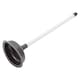 image 1 of Ashley Plunger with Plastic Handle - 14cm - Black
