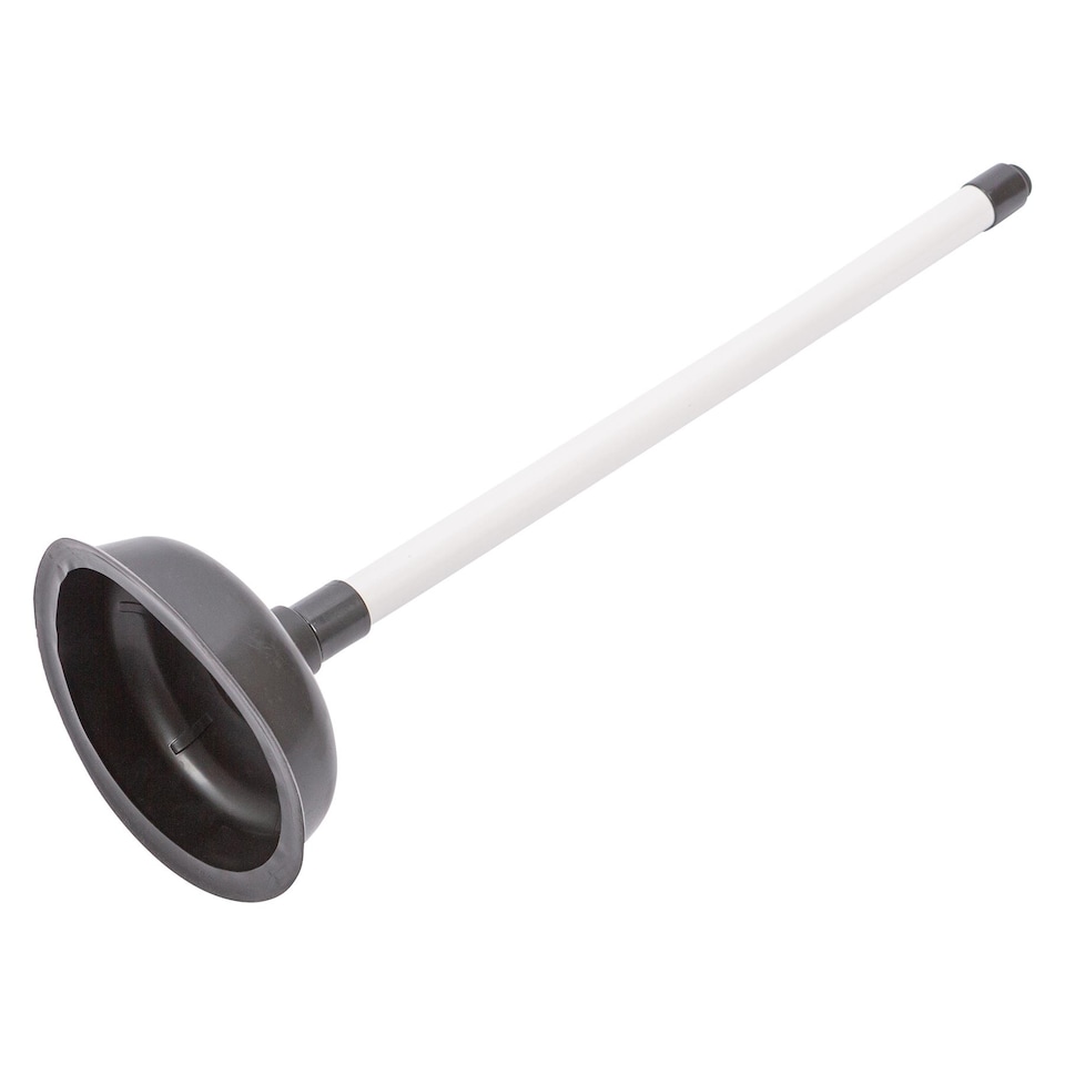 image 1 of Ashley Plunger with Plastic Handle - 14cm - Black