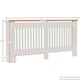 image 3 of Vida Designs Arlington Radiator Cover Painted MDF Slatted Cabinet, White, 172cm