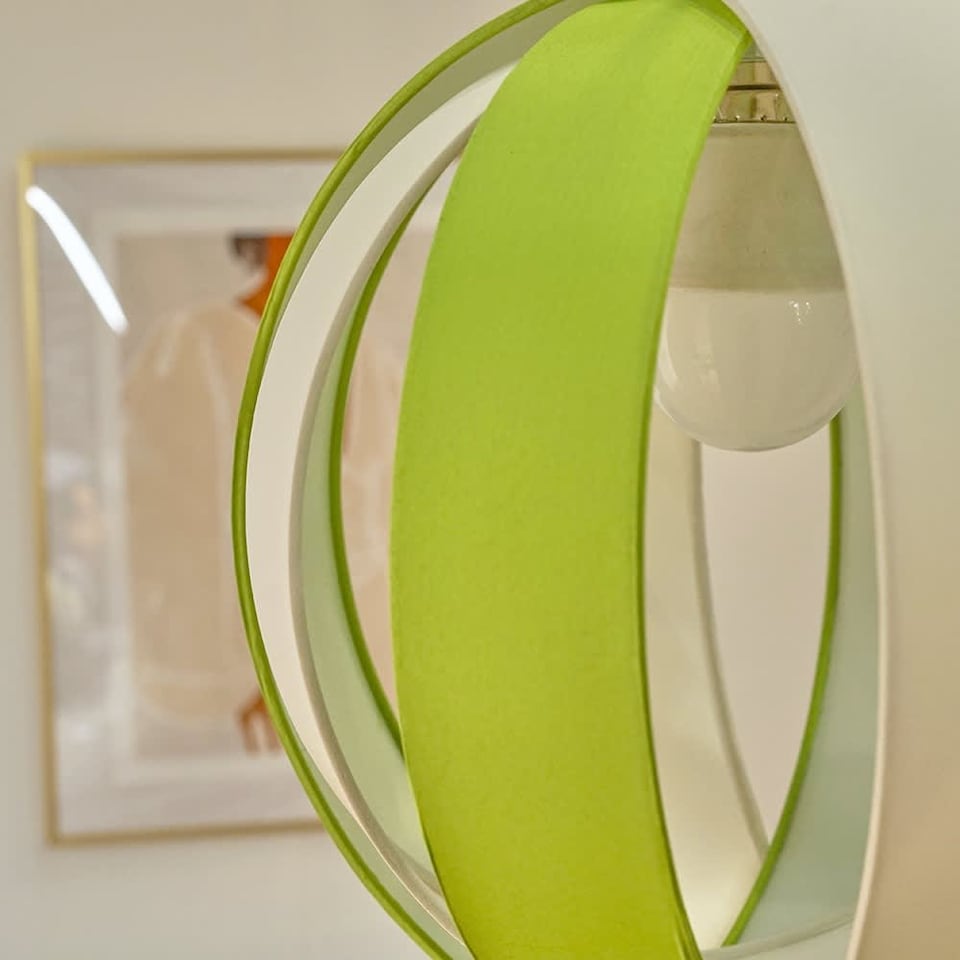 image 1 of ValueLights J90 Green Ceiling Pendant Shade & Bulb | Green